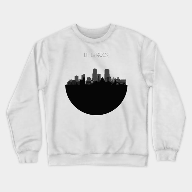 Little Rock Skyline Crewneck Sweatshirt by inspirowl